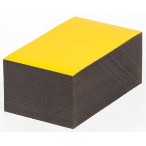 Magnetskilte til opmærkning af lager, gul, HxB 40x100 mm, 100-pak