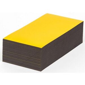 Magnetskilte til opmærkning af lager, gul, HxB 80x150 mm, 100-pak