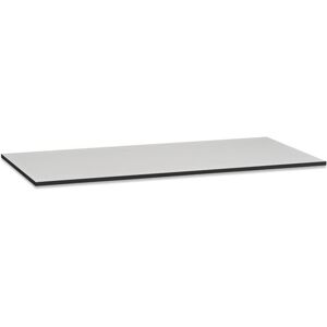 Bordplade Heimdal til arbejdsbord, LxB 2000x800x40 mm, grå laminat