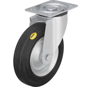 Transporthjul med stålfælg, drejelige hjul, hjul ØxB 180x50 mm