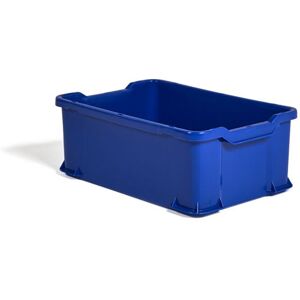 Plastkasse, Uniback, stabelbare, 40 liter, blå