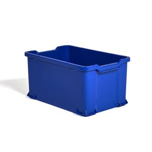 Plastkasse, Uniback, stabelbare, 54 liter, blå