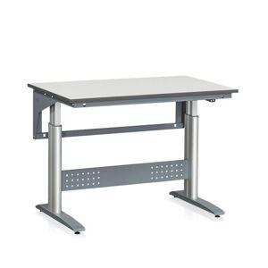 Hæve og sænke arbejdsbord Vala, 1200x600 mm grå laminatplade