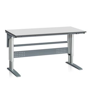 Hæve og sænke arbejdsbord  Vestre, 1600x800mm grå laminatplade