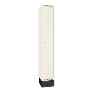 Omklædningsskab Sono-Flex™, 1 helskab, hvid dør og kabinet, BxD 300x40