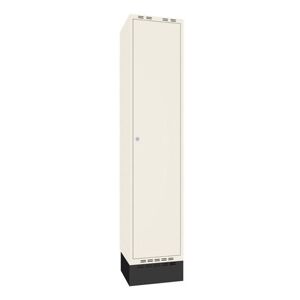 Omklædningsskab Sono-Flex™, 1 helskab, hvid dør og kabinet, BxD 400x40
