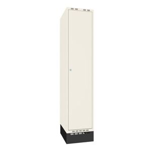 Omklædningsskab Sono-Flex™, 1 helskab, hvid dør og kabinet, BxD 400x55