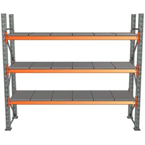 Pallereol Herkules, grundsektion 3 hylder, 2500x2300x500 mm