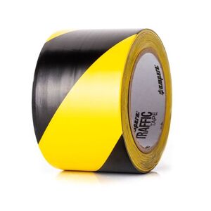 Gulvtape Rien, L 33 m/rulle, B 75 mm, sort/gul