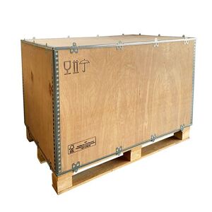 Krydsfiner kasse, meder, sammenklappelig, LxBxH 380x280x280 mm
