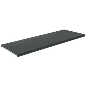 Hylde til stålskab Siljan, B 915 x D 350 mm, mat sort 2-pk