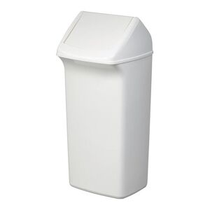 Affaldsspand med vippelåg DURABIN, 40 liter, hvid