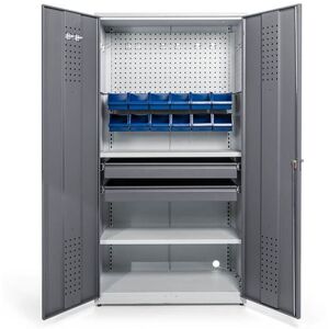 Værktøjsskab Gari, pakke 5, BxDxH 1020x540x2000 mm, max 500 kg, grå, c