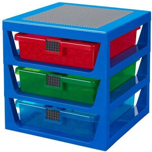 Storage Opbevaring M. 3 Skuffer - 34x32x38 - Blå - Lego® Storage - Onesize - Skuffe