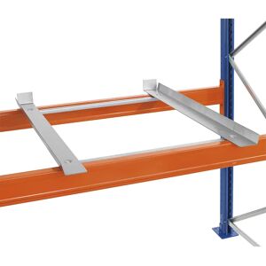 SCHULTE Apoyos para contenedores, galvanizados, para marco soporte de 1100 mm de profundidad, 1 par, para marco soporte de 50 mm de anchura