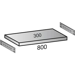 kaiserkraft Balda adicional para estantería-archivador ensamblable, profundidad 300 mm, anchura 800 mm