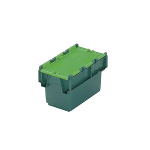 kaiserkraft Recipiente apilable reutilizable KAIMAN, capacidad 6 l, L x A x H 300 x 200 x 200 mm, verde, a partir de 10 unid.