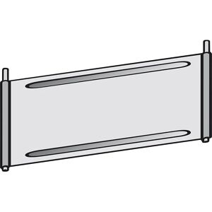 hofe Chapa separadora para estantería de compartimentos, galvanizada, para balda, AxP 1000 x 400 mm