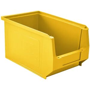 mauser Caja visualizable de polietileno, L x A x H 230 x 150 x 130 mm, amarillo, UE 25 unidades