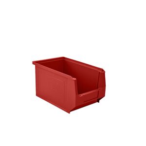 mauser Caja visualizable de polietileno, L x A x H 230 x 150 x 130 mm, rojo, UE 25 unidades