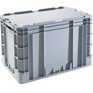 kaiserkraft Recipiente industrial, capacidad 80 l, L x A x H 600 x 400 x 420 mm, gris, a partir de 10 unid.