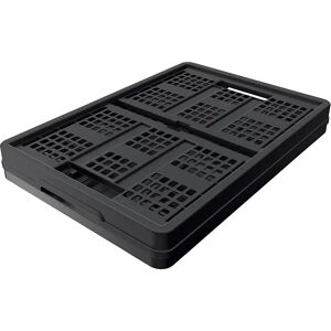 kaiserkraft Caja plegable CLAX, capacidad 46 l, negra, a partir de 10 unid.