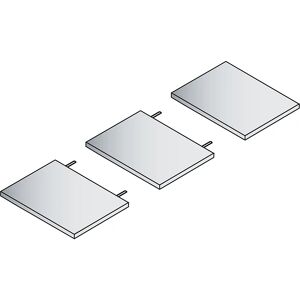C+P Balda para estantería de acero para oficinas, gris luminoso, H x A x P 24 x 270 x 352 mm, UE 2 unid.