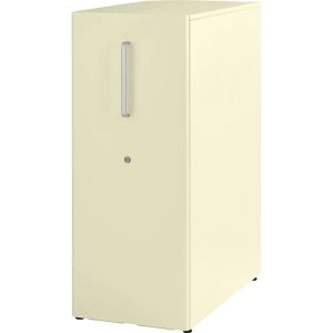 BISLEY Mueble auxiliar Tower™ 3, con cubierta, colocación a la derecha, 1 balda, marfil claro