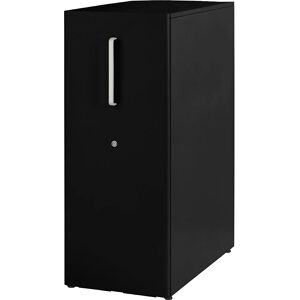 BISLEY Mueble auxiliar Tower™ 3, con cubierta, colocación a la derecha, 2 baldas, negro