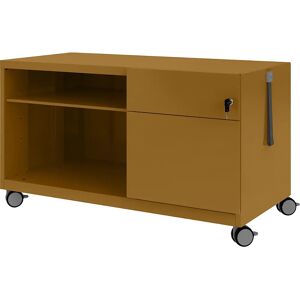 BISLEY Note™ CADDY, H x A x P 563 x 1000 x 490 mm, a la derecha 1 cajón universal y archivador colgante, dijon