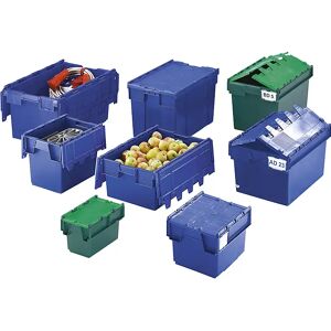 kaiserkraft Recipiente apilable reutilizable KAIMAN, capacidad 80 l, L x A x H 710 x 460 x 368 mm, verde