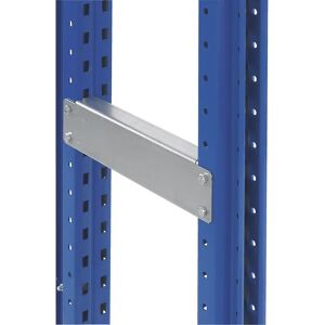 SCHULTE Distanciadores, galvanizados, para estantería doble, 1 par, longitud 200 mm