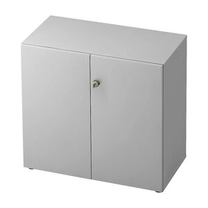 eurokraft pro ANNY - Armario archivador, puertas batientes, 1 balda, gris luminoso / gris luminoso