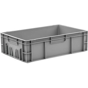 kaiserkraft Euro-recipiente apilable, capacidad 32 l, L x A x H 600 x 400 x 175 mm, PP, gris, a partir de 10 unid.