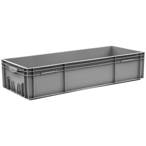 kaiserkraft Euro-recipiente apilable, capacidad 65 l, L x A x H 1000 x 400 x 214 mm, PP, gris