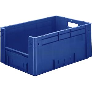 kaiserkraft Recipiente apilable euronorma, capacidad 50 l, L x A x H 600 x 400 x 270 mm, UE 2 unid., azul