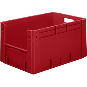 kaiserkraft Recipiente apilable euronorma, capacidad 60 l, L x A x H 600 x 400 x 320 mm, UE 2 unid., rojo