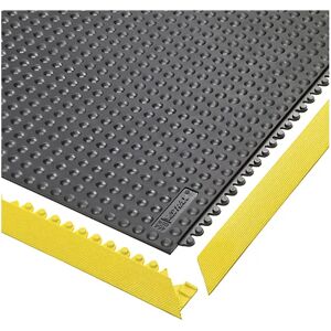 NOTRAX Sistema ensamblable de entramados modulares Skywalker ESD NITRILE FR, con botones, L x A x H 910 x 910 x 13 mm, negro, resistente al fuego