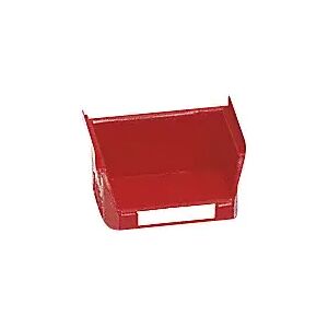 mauser Caja visualizable de polietileno, L x A x H 85 x 100 x 50 mm, rojo, UE 50 unidades