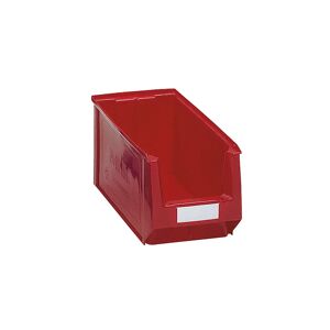 mauser Caja visualizable de polietileno, L x A x H 350 x 210 x 200 mm, rojo, UE 10 unidades
