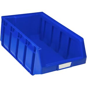 kaiserkraft Caja visualizable de polietileno, L x A x H 485 x 298 x 189 mm, azul, UE 12 unid.