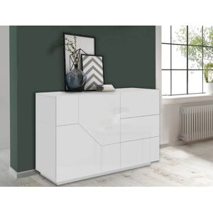 Aparador cocina con ruedas ESSENTIEL blanco 2 puertas 116 x 60 x 40 cm