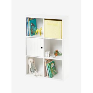 VERTBAUDET Mueble para organización de 6 cajas blanco claro liso