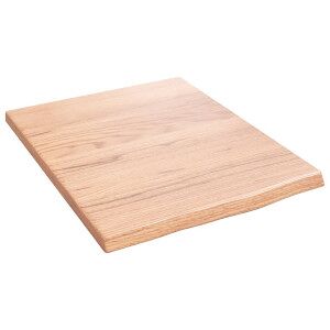 vidaXL Estante De Pared Madera De Roble Tratada Marrón Claro 40x50x2cm