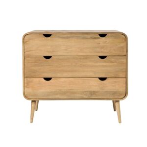 Decoclico Cómoda de madera de mango marrón claro