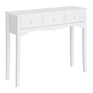 Homcom Mueble mesa recibidor color blanco 100 x 32 x 85cm