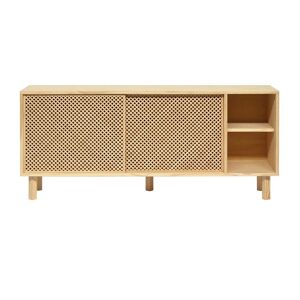 Naan Furniture Aparador de madera maciza natural con celosía 150 cm