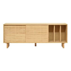 Naan Furniture Aparador 2 puertas de madera maciza natural con mallorquina 170 cm