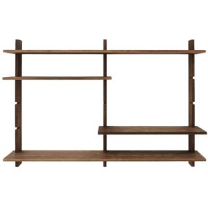 Hannun Estantería modular de pared en madera marrón