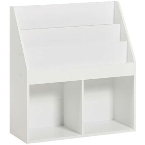 SoBuy Librería infantil de pared h80cm aglomerado blanco